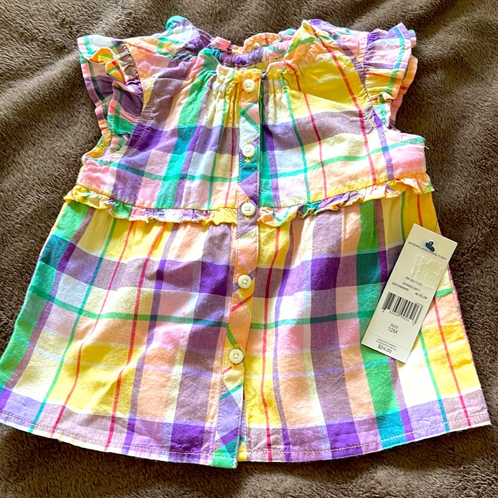 American Living baby buttoned shirt 12M